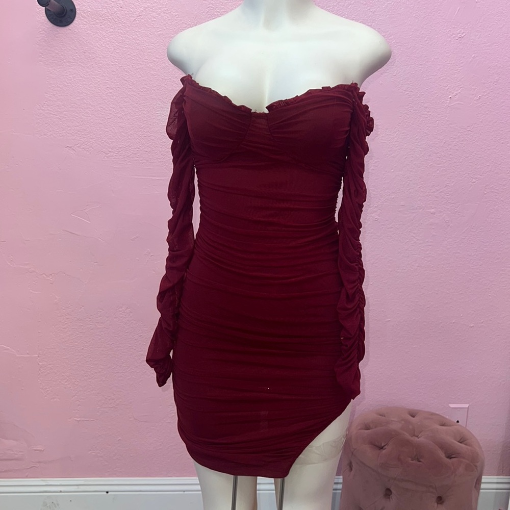 Burgundy Dress